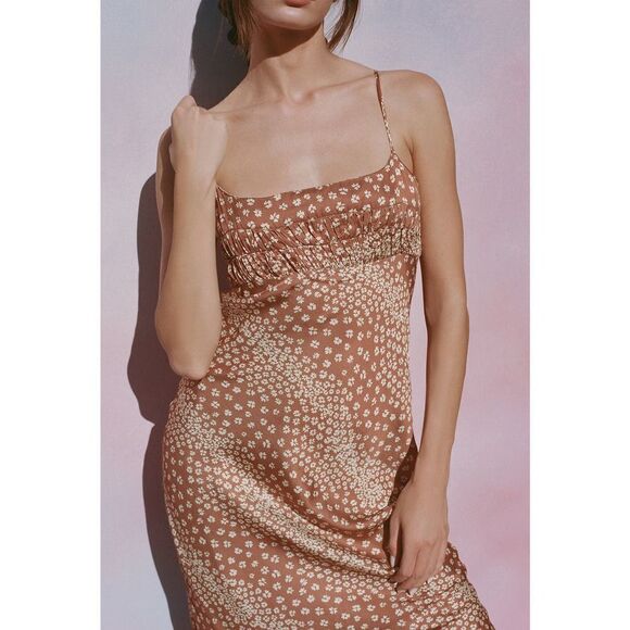 CIAO LUCIA Nera Printed Midi Slip Dress Large - Picture 1 of 11